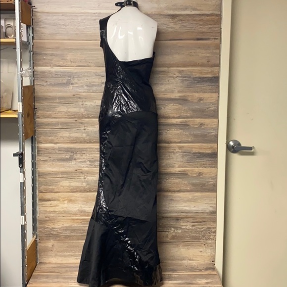 Morph Clothing PVC One Shoulder Dress NWOT G14 - Picture 4 of 5